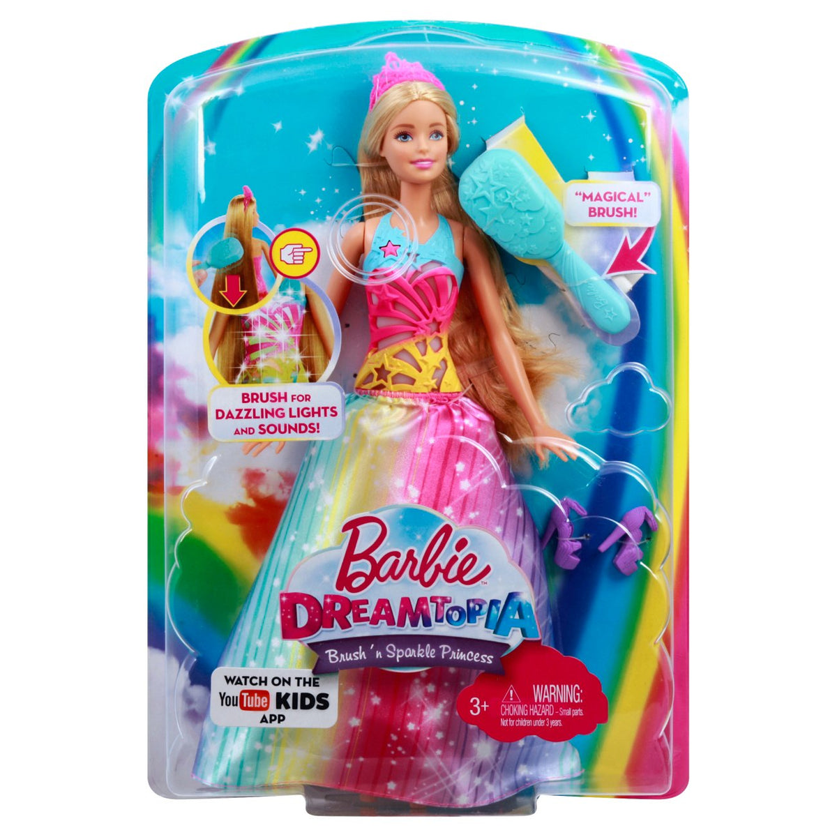 BARBIE DREAMTOPIA BRUSH N SPARKLE PRINCESS