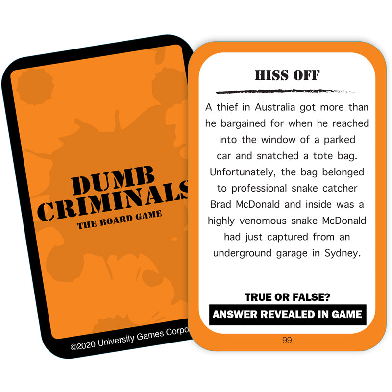 DUMB CRIMINALS BOARD GAME - Toyworld Frankston