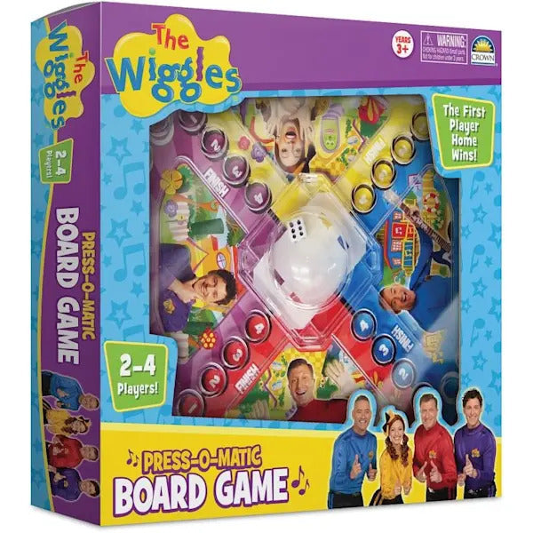 THE WIGGLES PRESS O MATIC BOARD GAME - Toyworld Frankston
