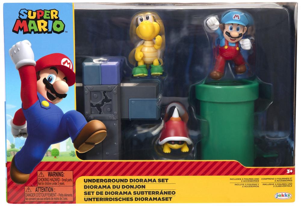 WORLD OF NINTENDO 2.5 SUPER MARIO UNDERGROUND DIORAMA - Toyworld Frankston