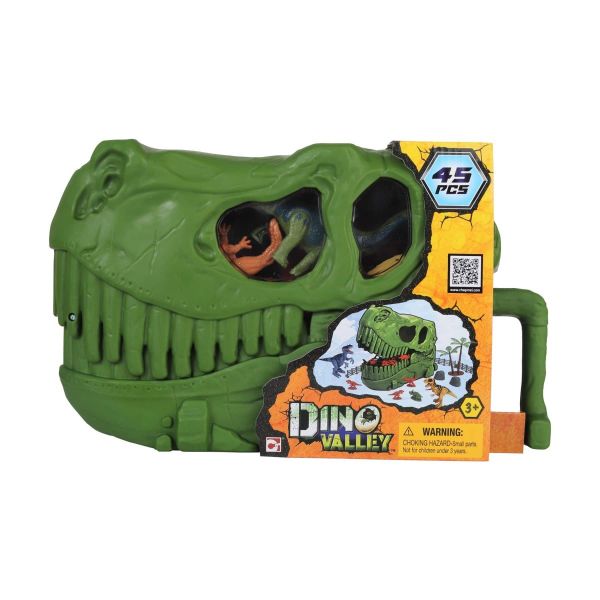 DINO VALLEY SKULL BUCKET 45PCS - Toyworld Frankston