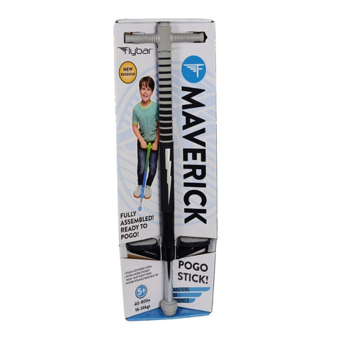 FLYBAR MAVERICK POGO STICK - BLACK LIGHTNING - Toyworld Frankston