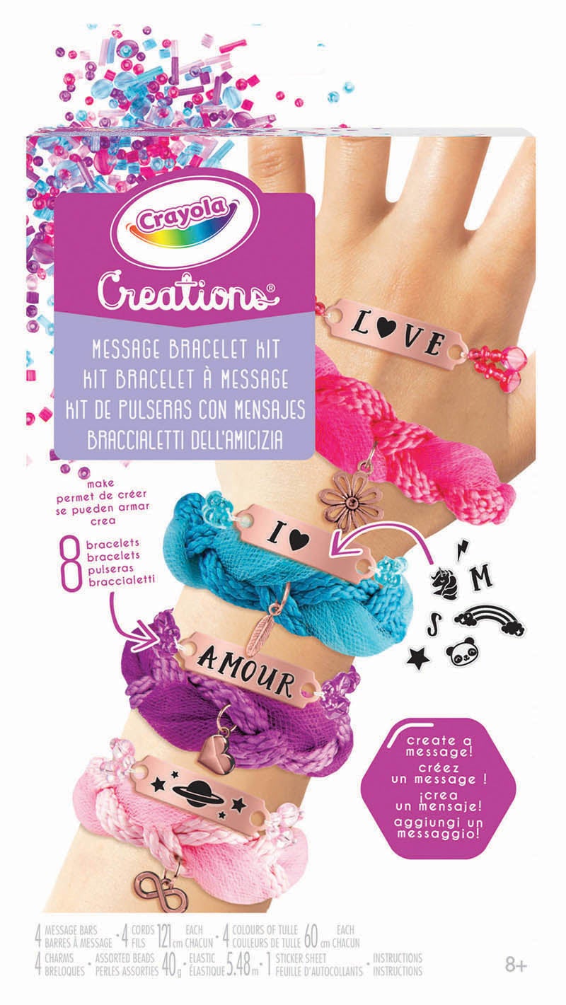 CRAYOLA CREATIONS MESSAGE BRACELET KIT - Toyworld Frankston