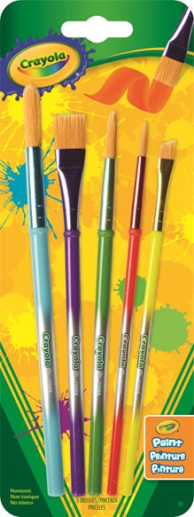 CRAYOLA 5 ART & CRAFT BRUSHES - Toyworld Frankston