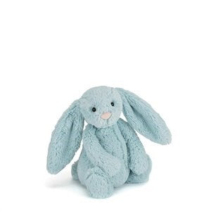 JELLYCAT BASHFUL BUNNY AQUA SMALL - Toyworld Frankston
