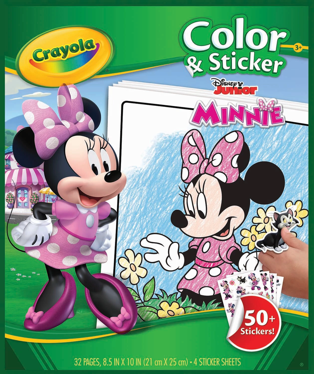 CRAYOLA COLOR & STICKER DISNEY MINNIE MOUSE - Toyworld Frankston