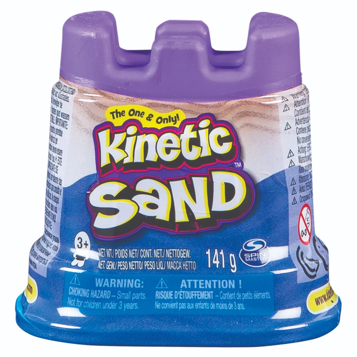 KINETIC SAND CASTLE CONTAINER 5oz - BLUE - Toyworld Frankston
