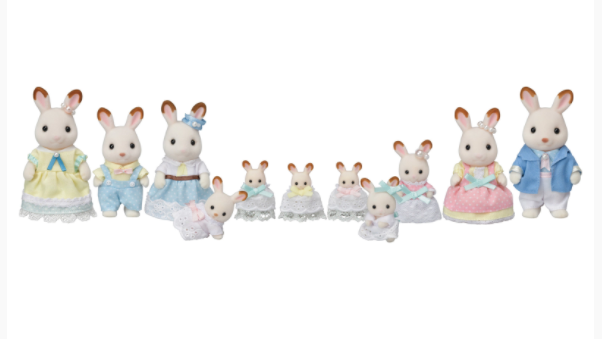 SYLVANIAN FAMILIES CHOCOLATE RABBIT CELEBRATION SET - Toyworld Frankston