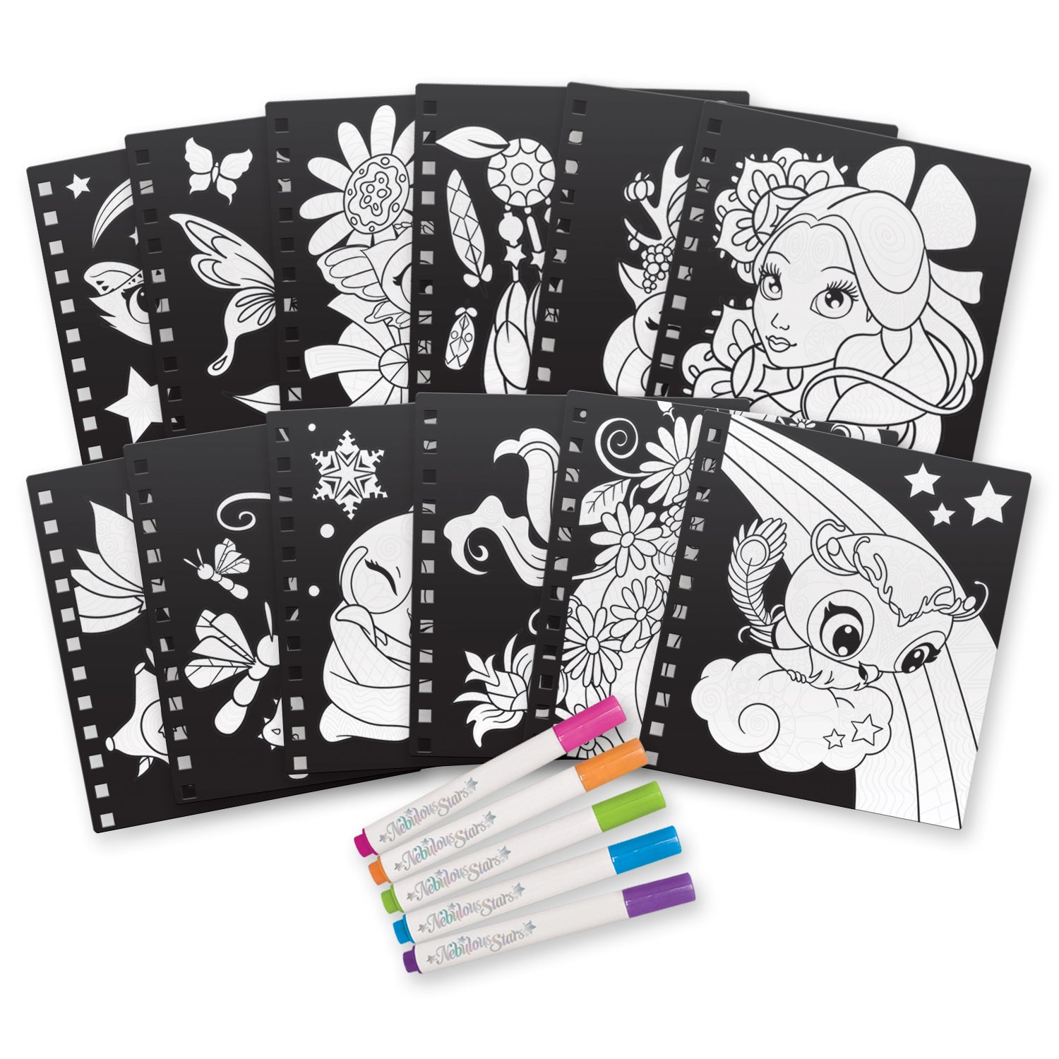 NEBULOUS STARS SMALL CREATIVE BOOK MAGIC PATTERN VELVET - Toyworld Frankston