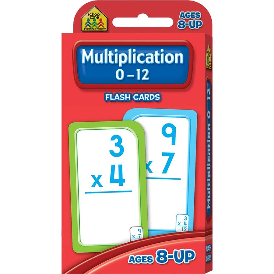 SCHOOL ZONE: MULTIPLICATION 0-12 FLASH CARDS - Toyworld Frankston