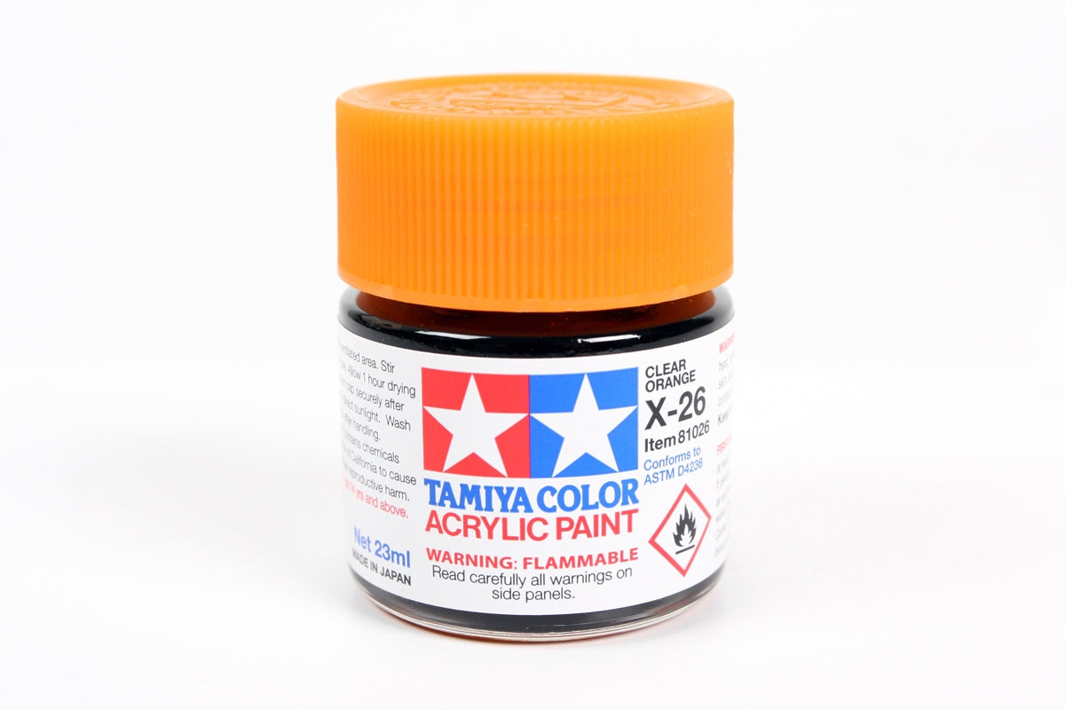 TAMIYA X-26 CLEAR ORANGE - Toyworld Frankston