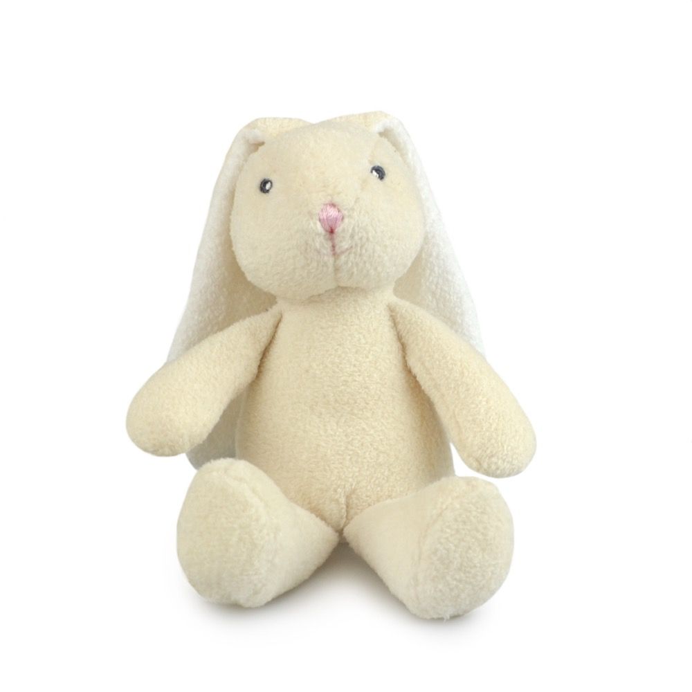 BUNNY CREAM FRANKIE AND FRIENDS RATTLES 20CM SOFT TOY - Toyworld Frankston