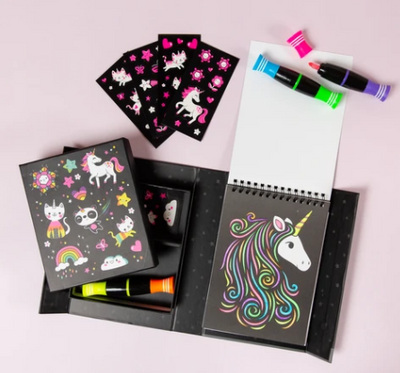 TIGER TRIBE - NEON COLOURING SET UNICORN AND FRIENDS