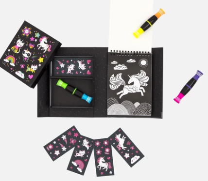 TIGER TRIBE - NEON COLOURING SET UNICORN AND FRIENDS