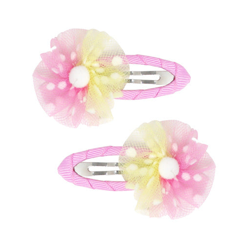 PINK POPPY PINK MESH HAIR CLIP - Toyworld Frankston