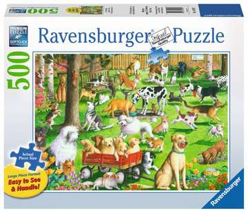 RAVENSBURGER - AT THE DOG PARK 500PC PUZZLE - Toyworld Frankston