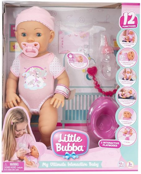 LITTLE BUBBA MY ULTIMATE INTERACTIVE BABY DOLL - Toyworld Frankston