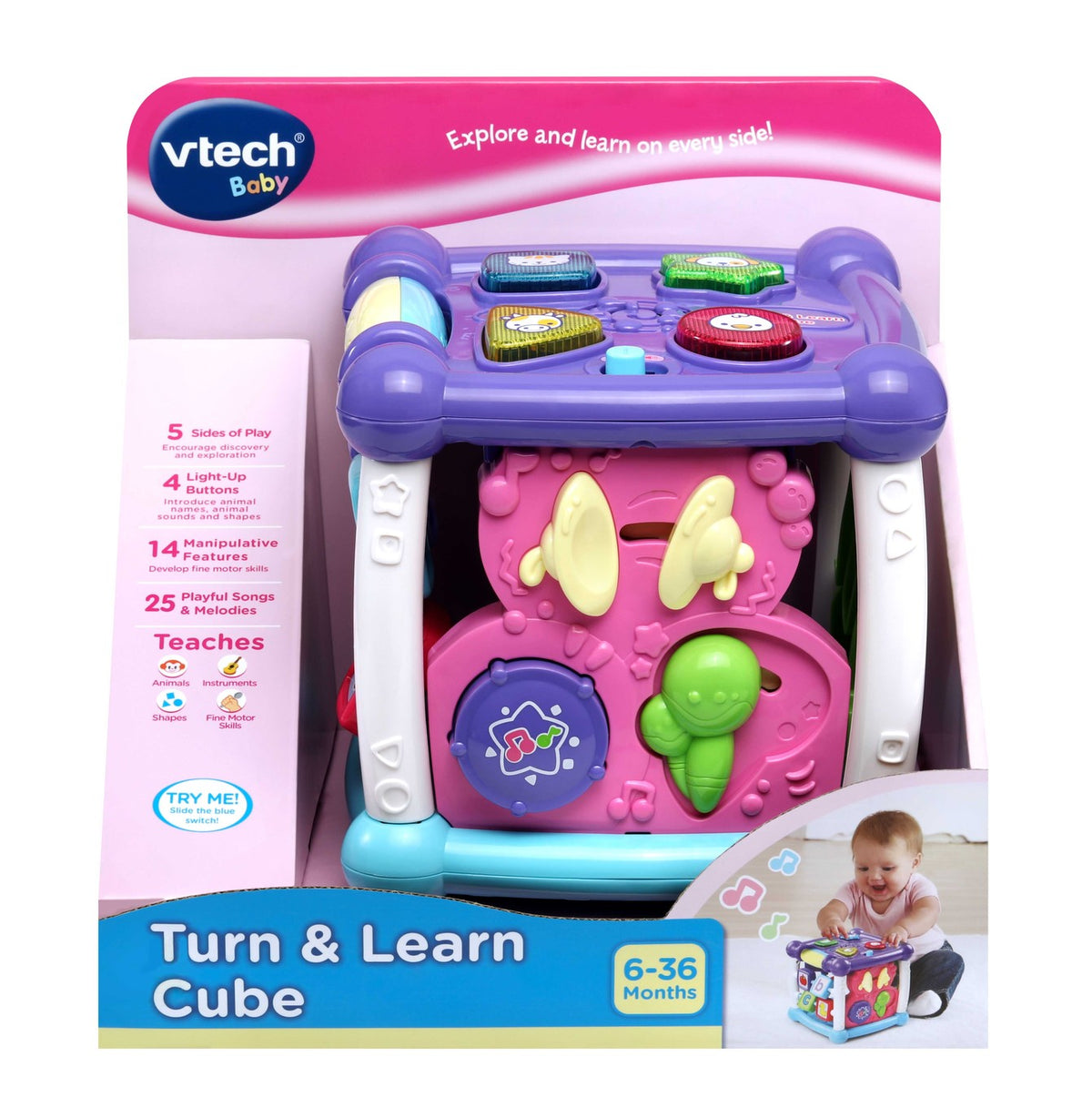 TURN & LEARN CUBE PINK