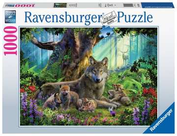 RAVENSBURGER - WOLVES IN THE FOREST 1000PC - Toyworld Frankston