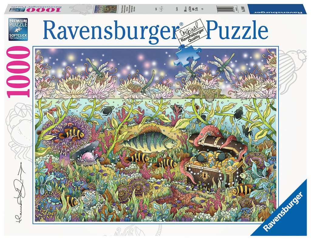 RAVENSBURGER - UNDERWATER KINGDOM AT DUSK 1000PC PUZZLE - Toyworld Frankston