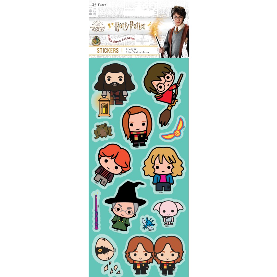 HARRY POTTER STICKER 3PCK - Toyworld Frankston