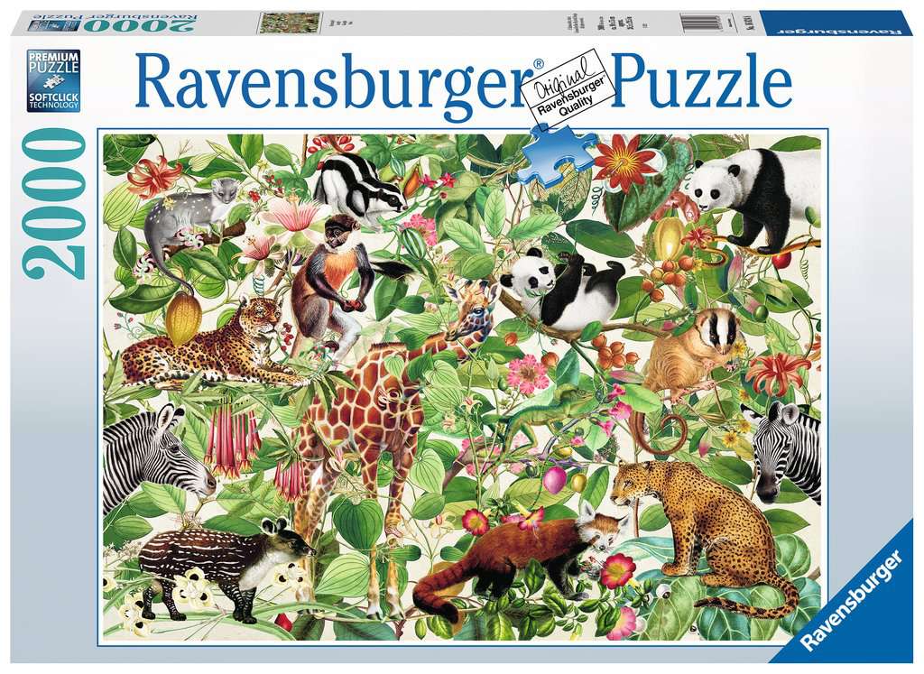 RAVENSBURGER 168248 - JUNGLE 2000 PIECE PUZZLE - Toyworld Frankston