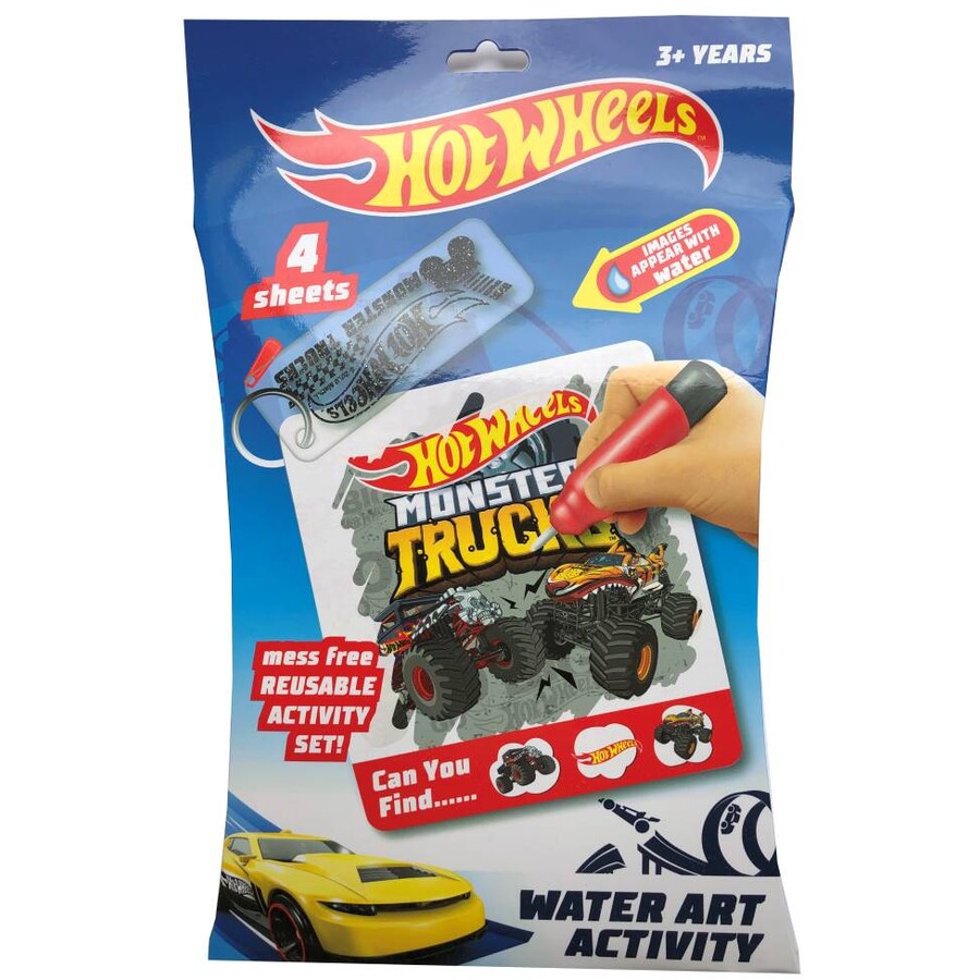 HOT WHEELS MONSTER TRUCK WATER ART ACTIVITY SET - Toyworld Frankston
