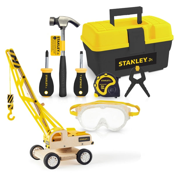 STANLEY JR TOOLBOX & 6 TOOLS SET - Toyworld Frankston