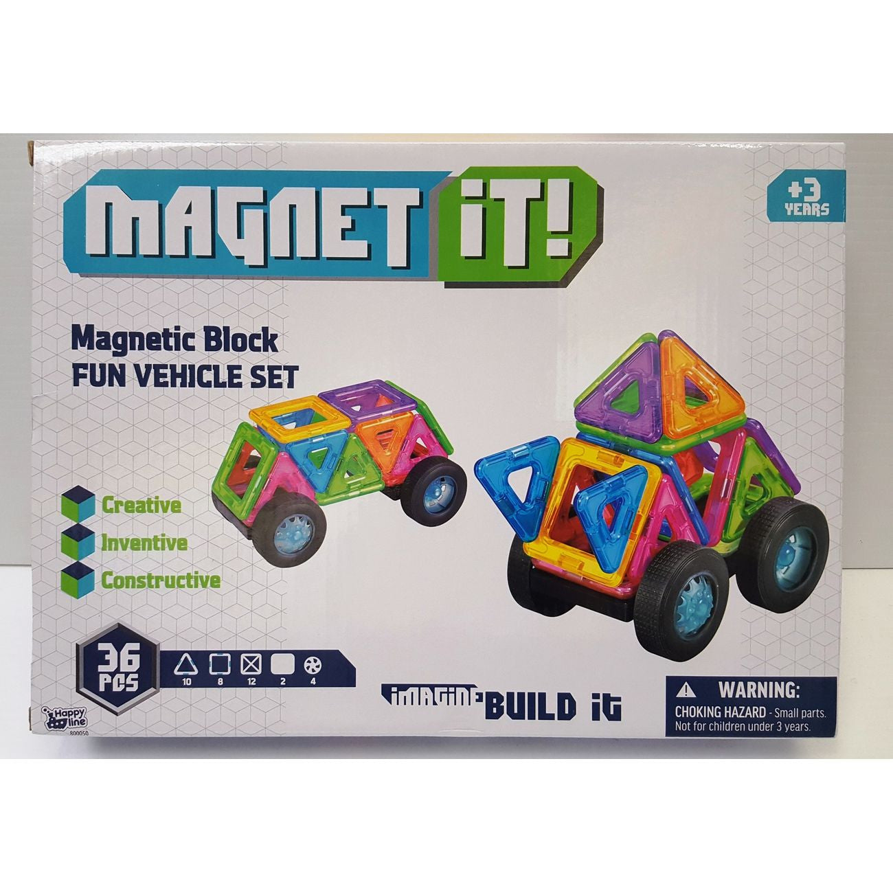 MAGNET IT SET 36PC VEHICLES - Toyworld Frankston