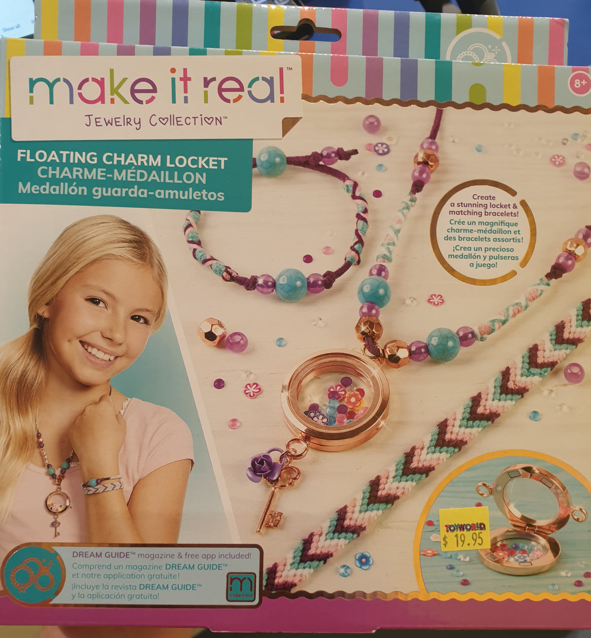 MAKE IT REAL FLOATING CHARM LOCKET - BLOOMING CREATIVITY | Toyworld Frankston | Toyworld Frankston