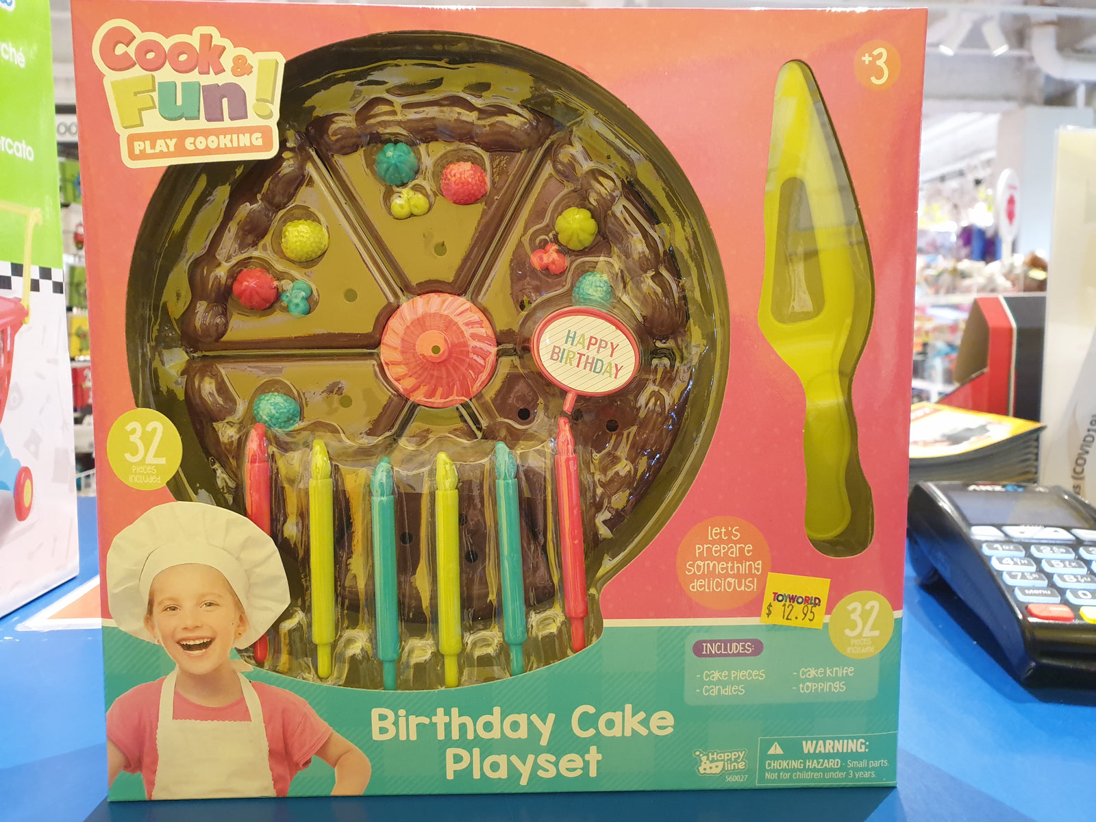 BIRTHDAY CAKE PLAYSET 32PC - Toyworld Frankston