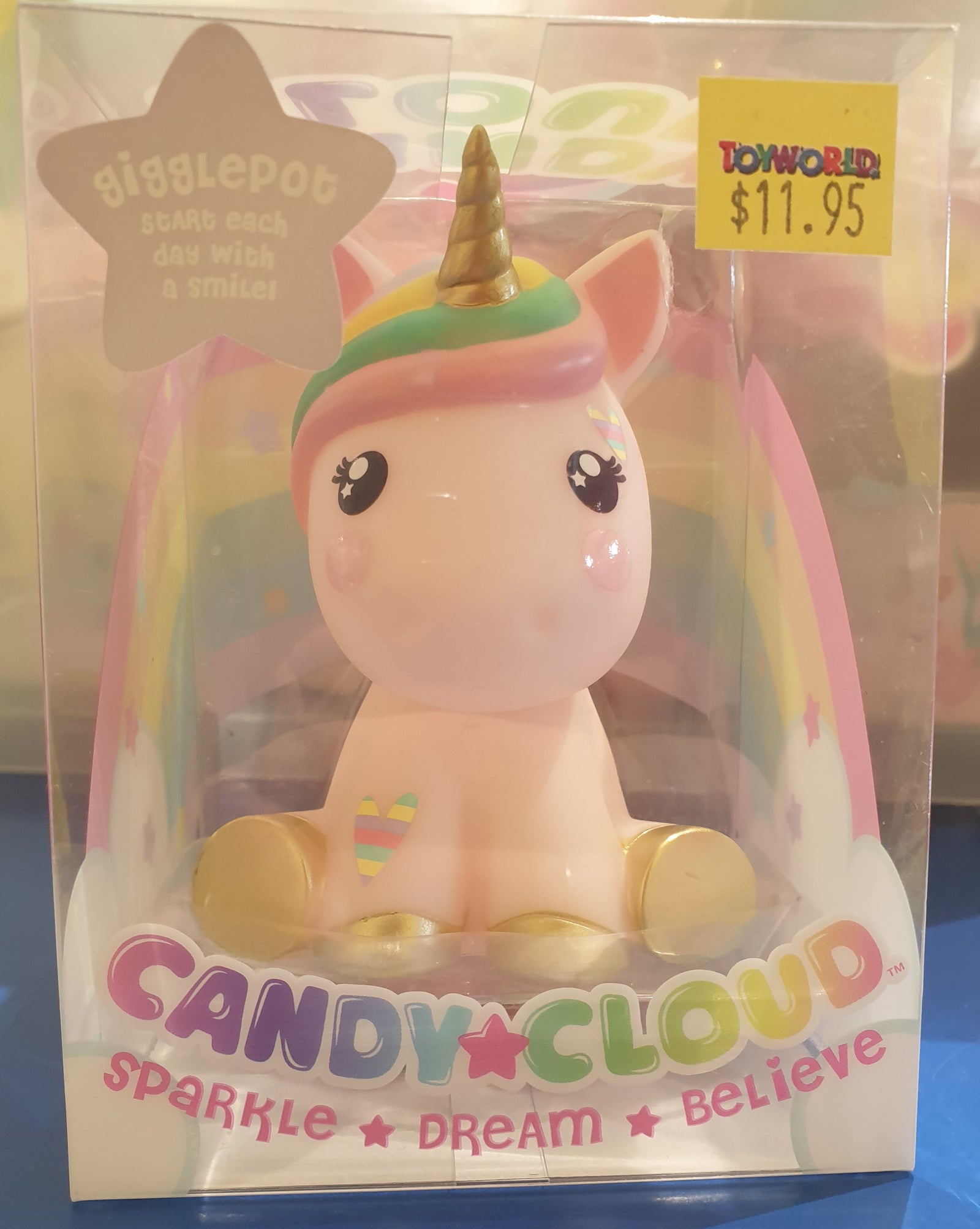 CANDY CLOUD UNICORN FIGURINE GIGGLEPOT - Toyworld Frankston