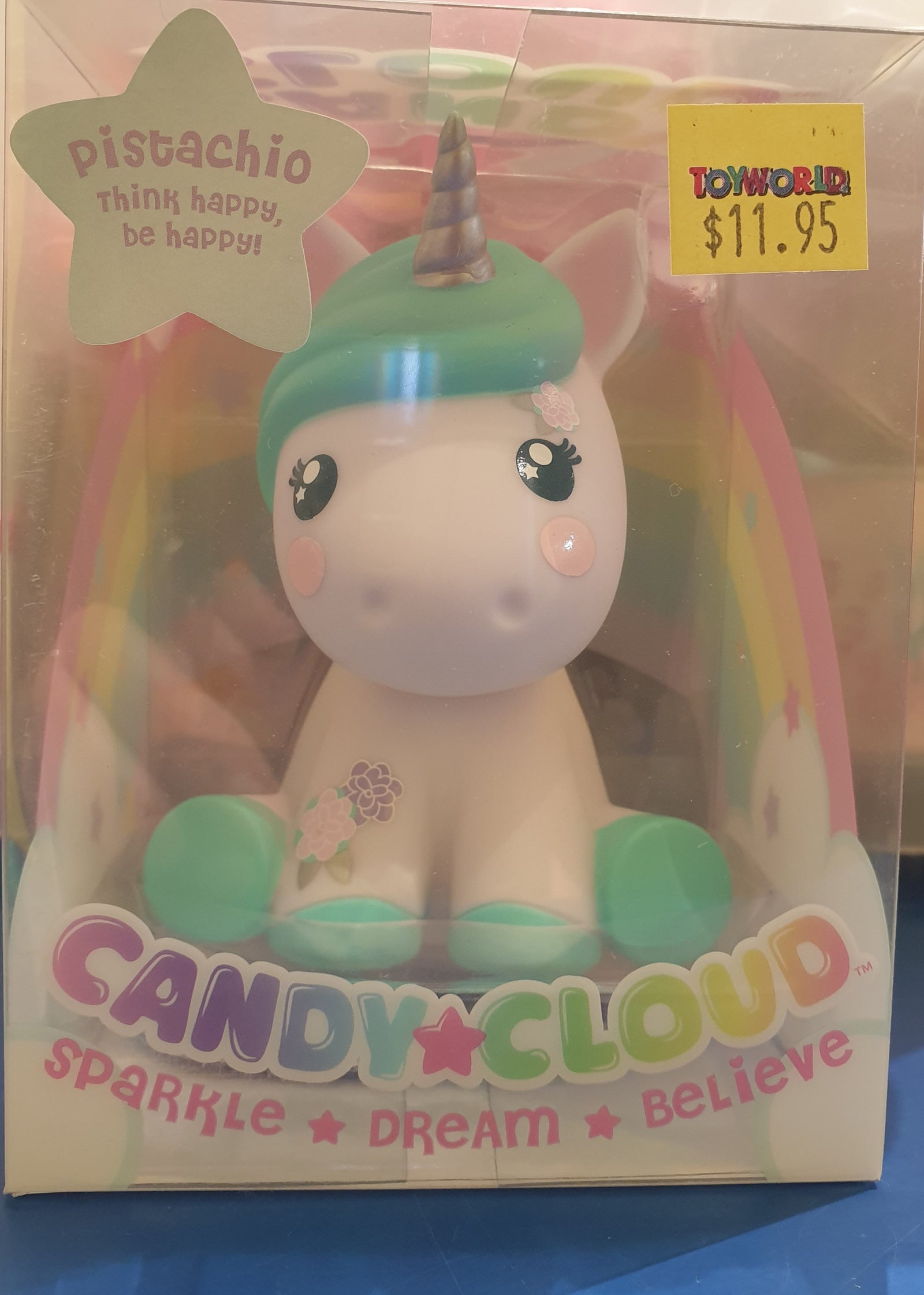 CANDY CLOUD UNICORN FIGURINE PISTACHIO - Toyworld Frankston