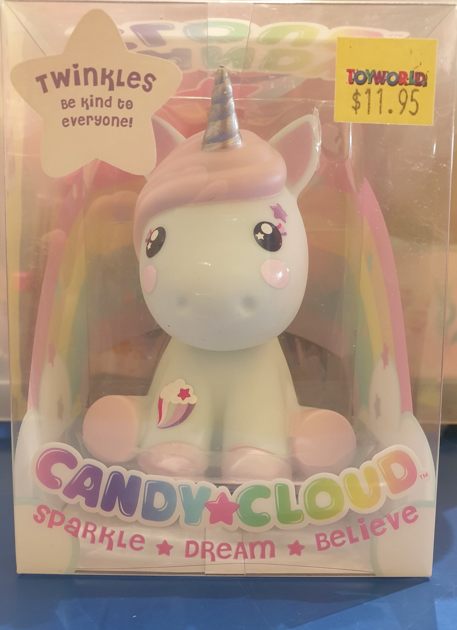 CANDY CLOUD UNICORN FIGURINE TWINKLES - Toyworld Frankston