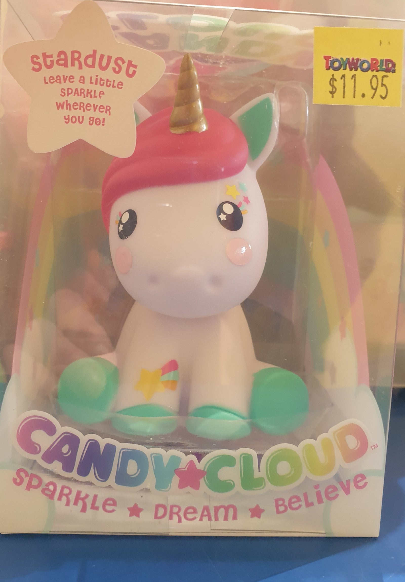 CANDY CLOUD UNICORN FIGURINE STARDUST - Toyworld Frankston