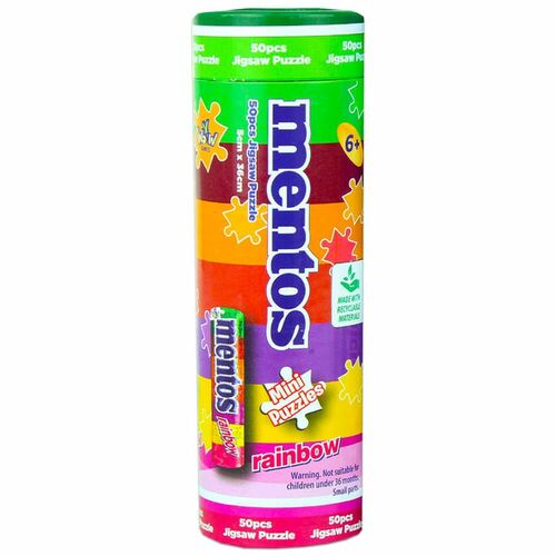 MINI PUZZLE MENTOS RAINBOW 50PC - Toyworld Frankston