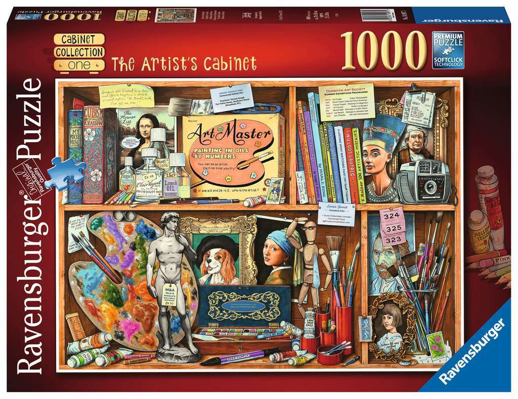 RAVENSBURGER THE ARTISTS CABINET 1000PC - Toyworld Frankston