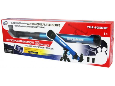 25/50 POWER 40MM ASTRONOMICAL TELESCOPE - Toyworld Frankston