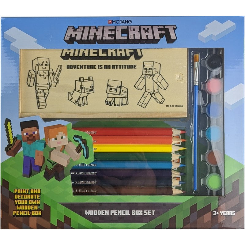 MINECRAFT WOODEN BOX SET 2020 - Toyworld Frankston