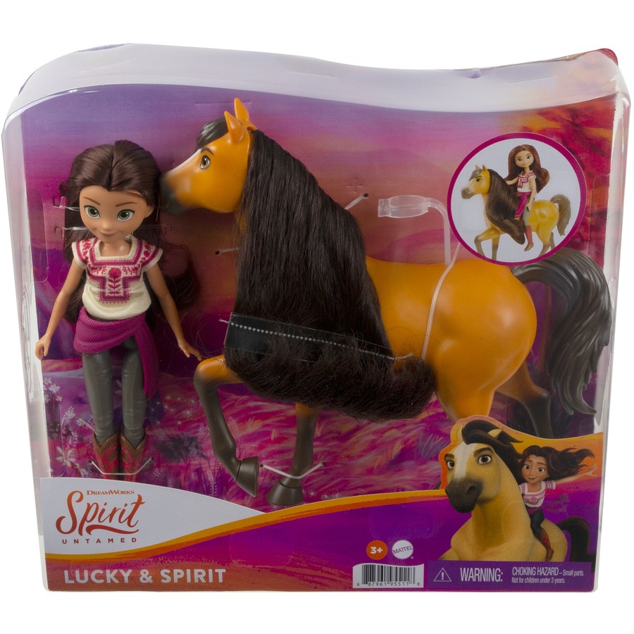 SPIRIT UNTAMED DOLL AND HORSE - LUCKY & SPIRIT - Toyworld Frankston