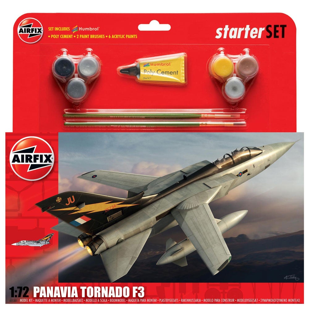 AIRFIX STARTER SET - 1:72 PANAVIA TORNADO F3 - Toyworld Frankston