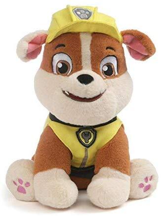 PAW PATROL RUBBLE PLUSH 23CM GUND - Toyworld Frankston