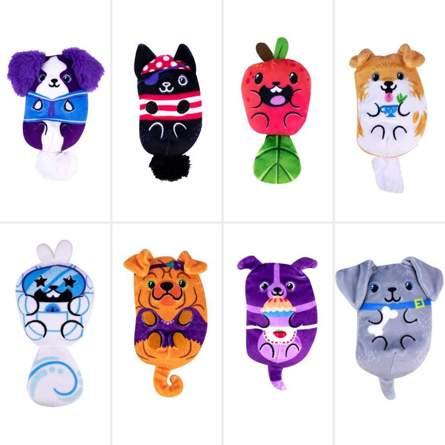 DOGS V'S SQUIRLS BEAN PLUSH - Toyworld Frankston