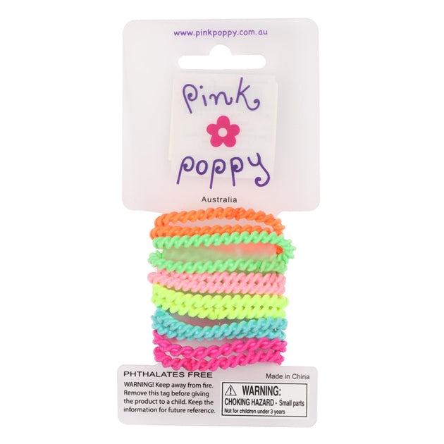 PINK POPPY NEON MINI ELASTICS - Toyworld Frankston