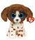 TY BEANIE BOOS REGULAR MUDDLES DOG BROWN/WHITE
