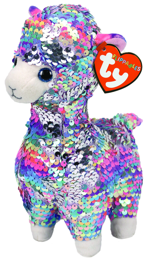 BEANIE BOO REGULAR SEQUIN - LOLA LLAMA - Toyworld Frankston