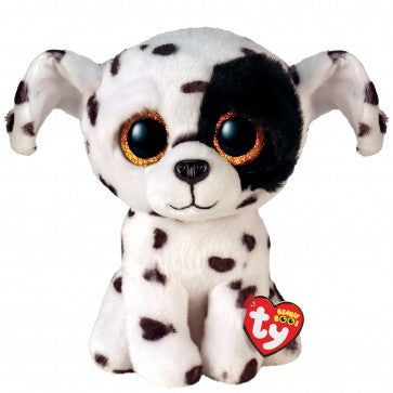 TY BEANIE BOOS REG - LUTHER SPOTTED DOG - Toyworld Frankston
