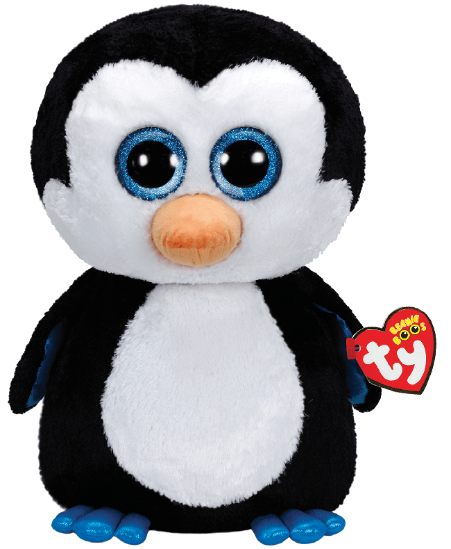 TY BEANIE BOO WADDLES PENGUIN LARGE
