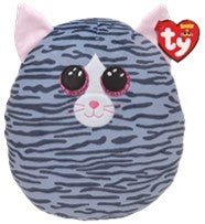 BEANIE SQUISH A BOO 10IN KIKI CAT GRAY - Toyworld Frankston