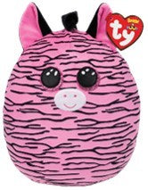 BEANIE SQUISH A BOO 10IN ZOEY ZEBRA PINK - Toyworld Frankston
